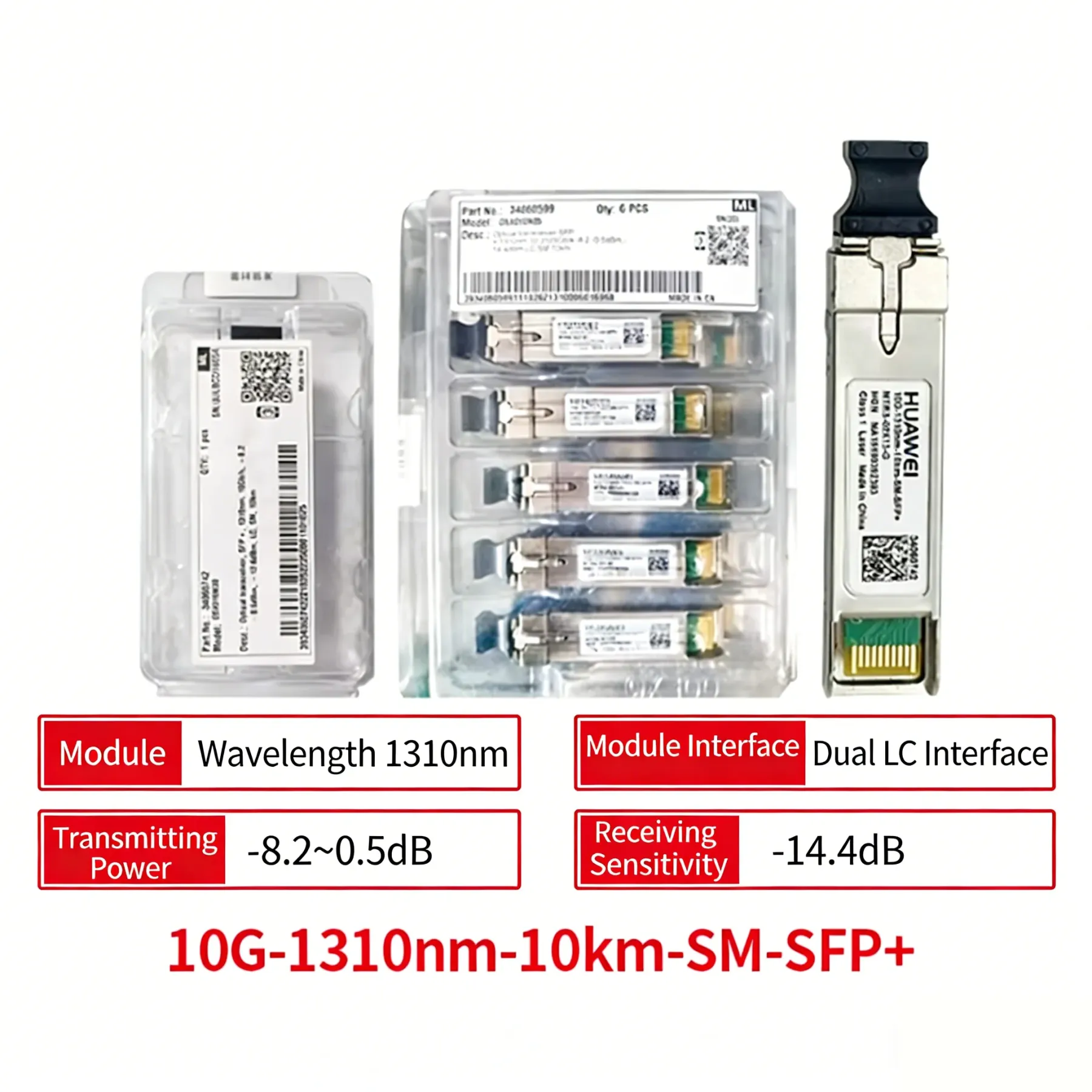 10G SFP+ LR Transceiver 1310nm 10km SMF LC DDM DOM 10GBASE-LR