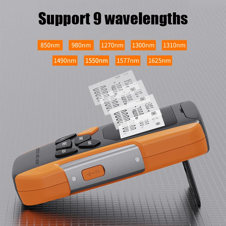 GUANGYAN G9 All in One FIiber Optical Power Meter With Visual Fault Locator Fiber Optic Tester OPM With VFL Removeable Battery-boxintelecom