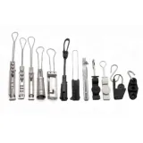 Fiber Optic Drop Wire Clamp, Fiber Clamp suspension set adss wire cable   tension clamp fo