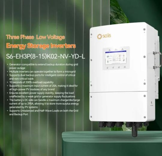 48v Mppt Hybrid Inverter Dc to Ac 8kw 8kwh 10 kw 12 kw 15kw 3 Phase Low Voltage Solar Inve