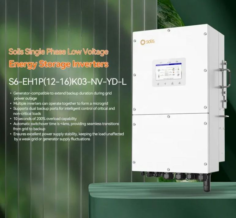 Solis Hybrid Inverter 12kw 14kw 16kw Single Phase 48VDC 220V Hybrid Solar Inverter-boxintelecom
