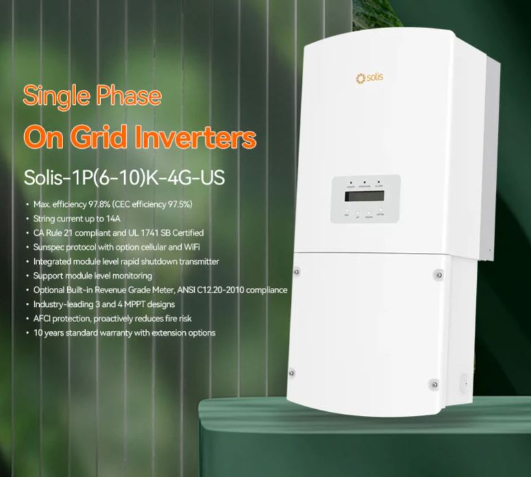 Top Company Solis on Grid Inverter 6kw 8kw 10kw Solar Solis Inverter Ongrid-boxintelecom