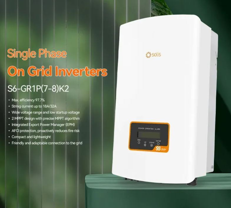 Inverter Solis 7kw S6-GR1P7K2 S6-GR1P8K2 Solar Power Inverters 48V-boxintelecom