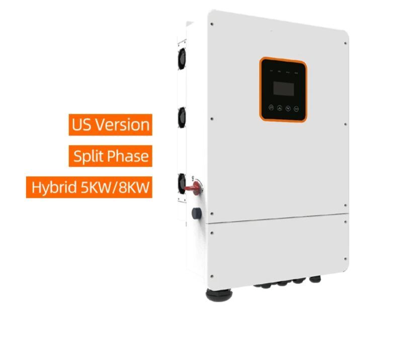 SRNE Megarevo Inverter 6kw 8kw 3phase 208v US 8kw 10kw 12kw Three Phase Single Phase Hybrid Solar Inverter-boxintelecom