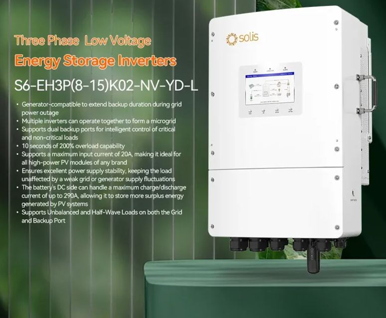 Solis 15kw Hybrid Inverter 48V 3 Phase Hybrid Inversor S6-EH3P15K02-NV-YD-L Invertor Stock Price 15kva Hybrid Inverter 15000w-boxintelecom