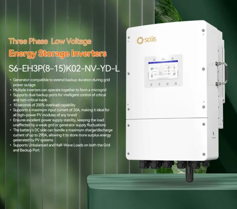 In Stock Deye Solis Growatt Srne Inverter 12Kw Hybrid Inverter Off Grid 3phase S6-EH3P(8-15)K02-NV-YD-L Solies 12Kw Hybrid Solis-boxintelecom