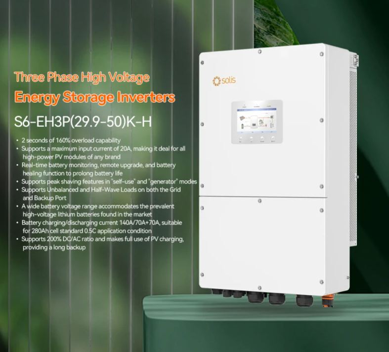 Europe Best Seller Pv Inverter 30KW 40KW 50KW Solis Hybrid Inverter in Stock for Home for  Industry-boxintelecom
