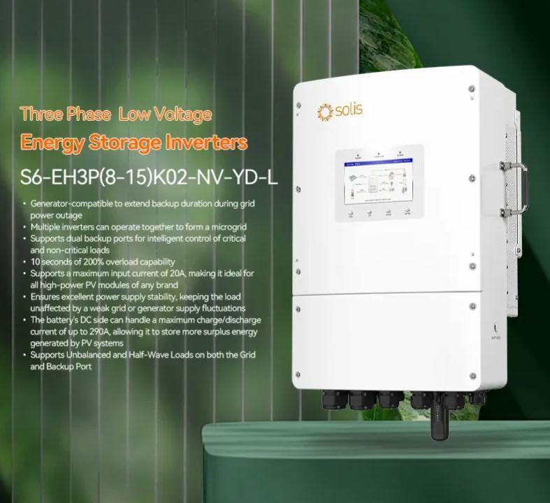 In Stock Deye Solis Inverter S6-EH3P(8-15)K02-NV-YD-L Solis 12kw 15kw Solar Inverter 380v 3Phase Solar Inverter-boxintelecom