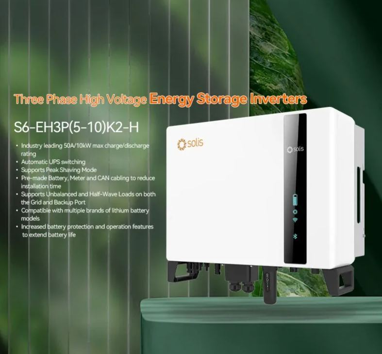 Hot Sell Three Phase Hybrid Solar Storage System Inverter Solis S6 EH3P5-10K2-H Solar Inverter 6kw Europe Household 6KW-boxintelecom