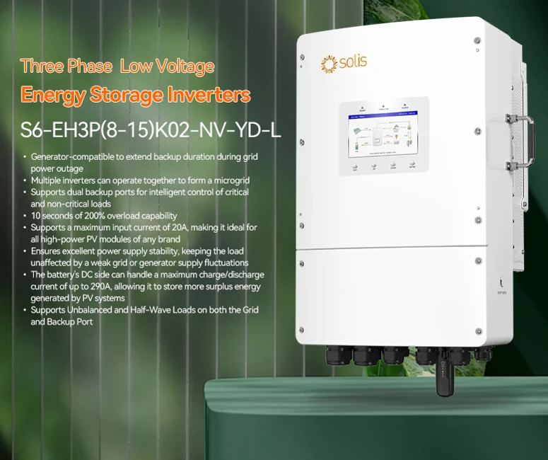 Hot Solis 12kw 15kw Hybrid 3Phase Energy Storage Inverter S6-EH3P(8-15)K02-NV-YD-L 12kva 15kva 20kva Solar Inverter-boxintelecom