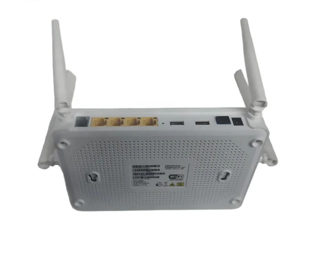 FTTH 4Port + WiFi + 2USB + VoIP EL4022V5 4 Ge ONT GPON XPON ONU 2.4G 5G Dual Band WiFi Modem-boxintelecom