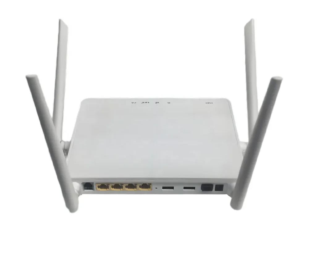 FTTH 4Port + WiFi + 2USB + VoIP EL4022V5 4 Ge ONT GPON XPON ONU 2.4G 5G Dual Band WiFi Modem-boxintelecom