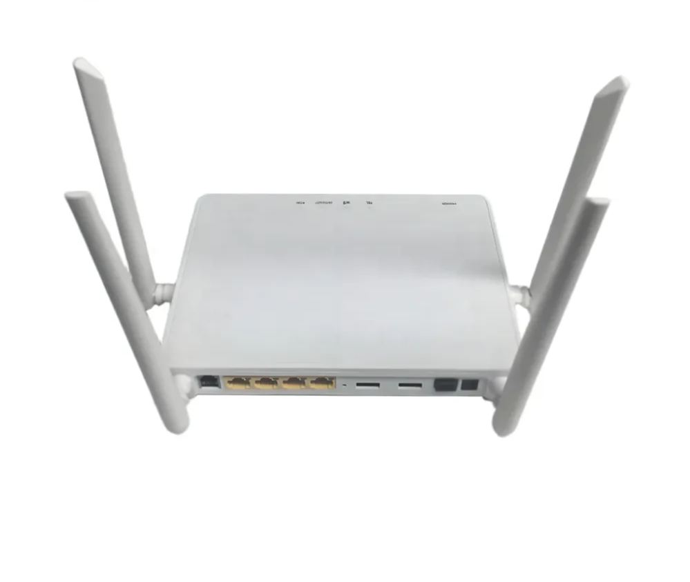 FTTH 4Port + WiFi + 2USB + VoIP EL4022V5 4 Ge ONT GPON XPON ONU 2.4G 5G Dual Band WiFi Modem-boxintelecom