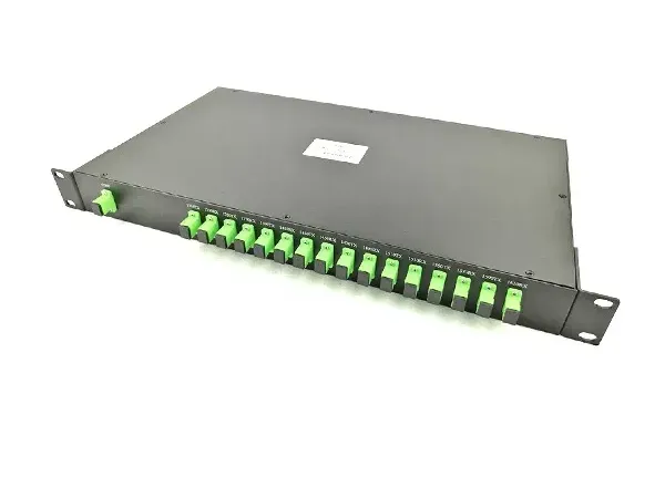 ZG TECH 1U 19inch Rack Mount 16-Channel CWDM Demultiplexer with SC/APC Connector and 3-Year Warranty for CATV Transmission