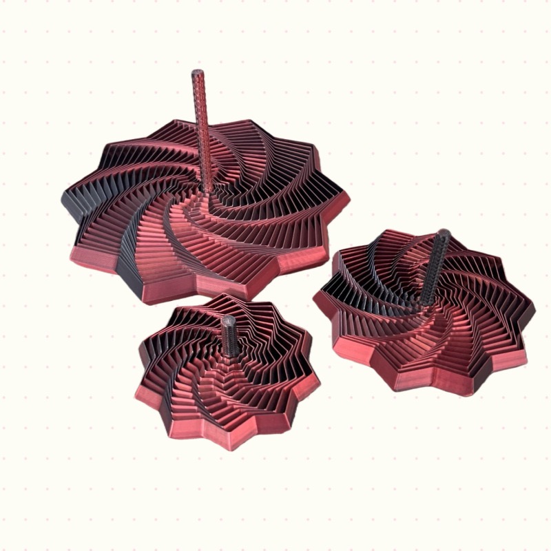 ⏳Limited-time 50% off⏰3D Printed Sensory Fidget Star with Handles, Colorful Fractal Expanded Fidgets Hexagon Whirling Spiral Star Shaped Toys for Office Desktop Decompression Toys Stress Relief Whirling Spiral