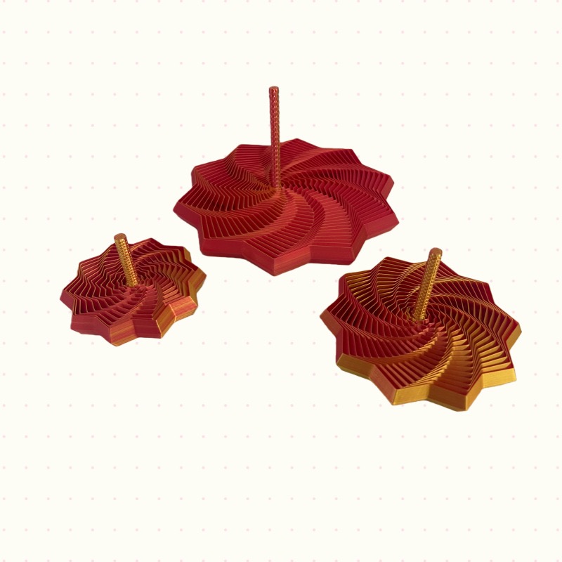 ⏳Limited-time 50% off⏰3D Printed Sensory Fidget Star with Handles, Colorful Fractal Expanded Fidgets Hexagon Whirling Spiral Star Shaped Toys for Office Desktop Decompression Toys Stress Relief Whirling Spiral