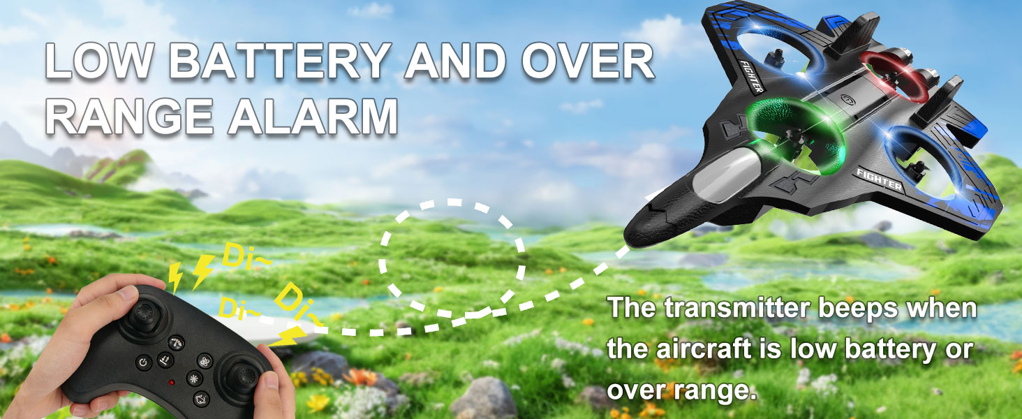 RC airplane foam RC plane RC Airplane Fighter Jet with Light 360&deg; Flip Fighter Jet
