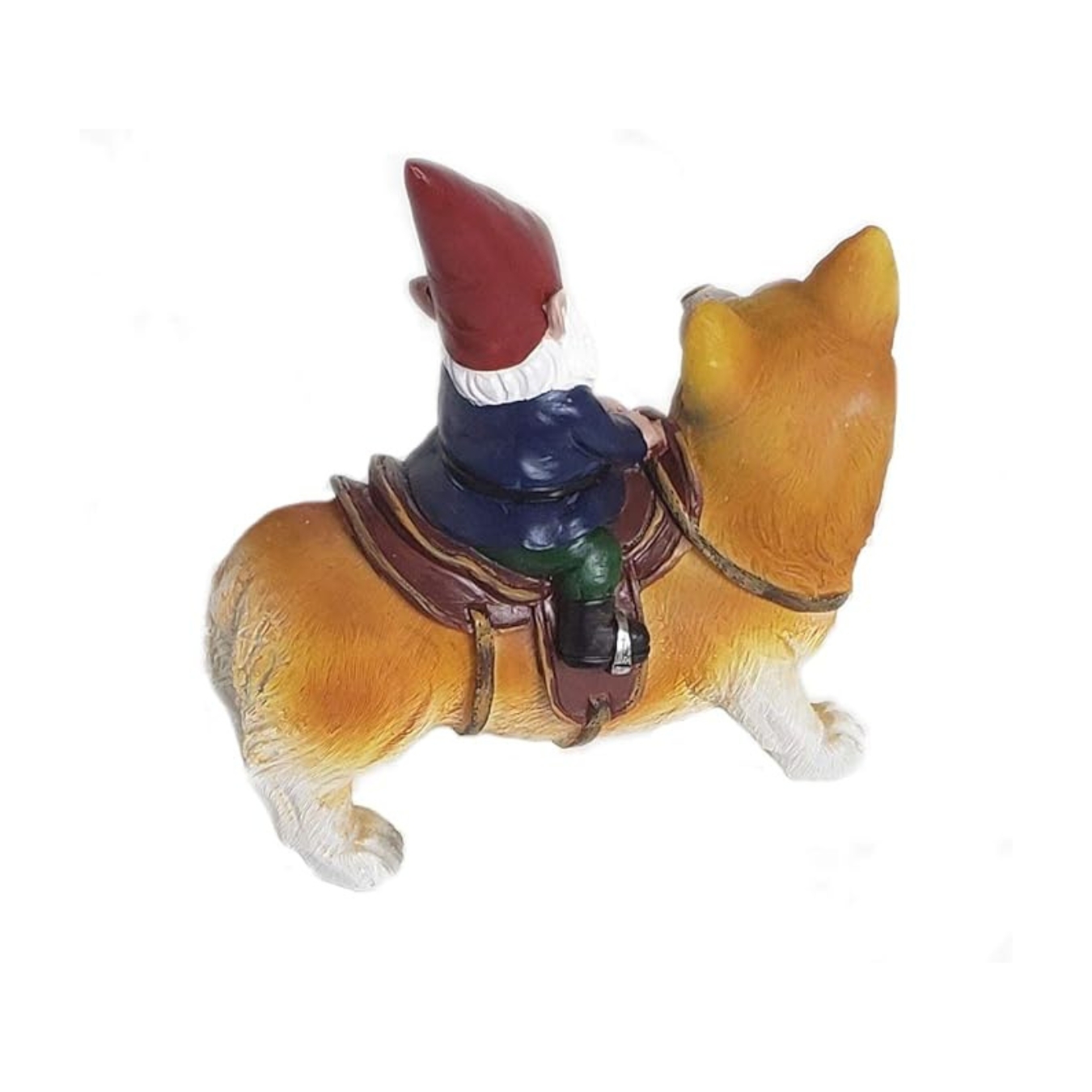 Funny Gnomes and Cute Canine Animal Statues | Patio Yard Decoration | Hand Drawn Art