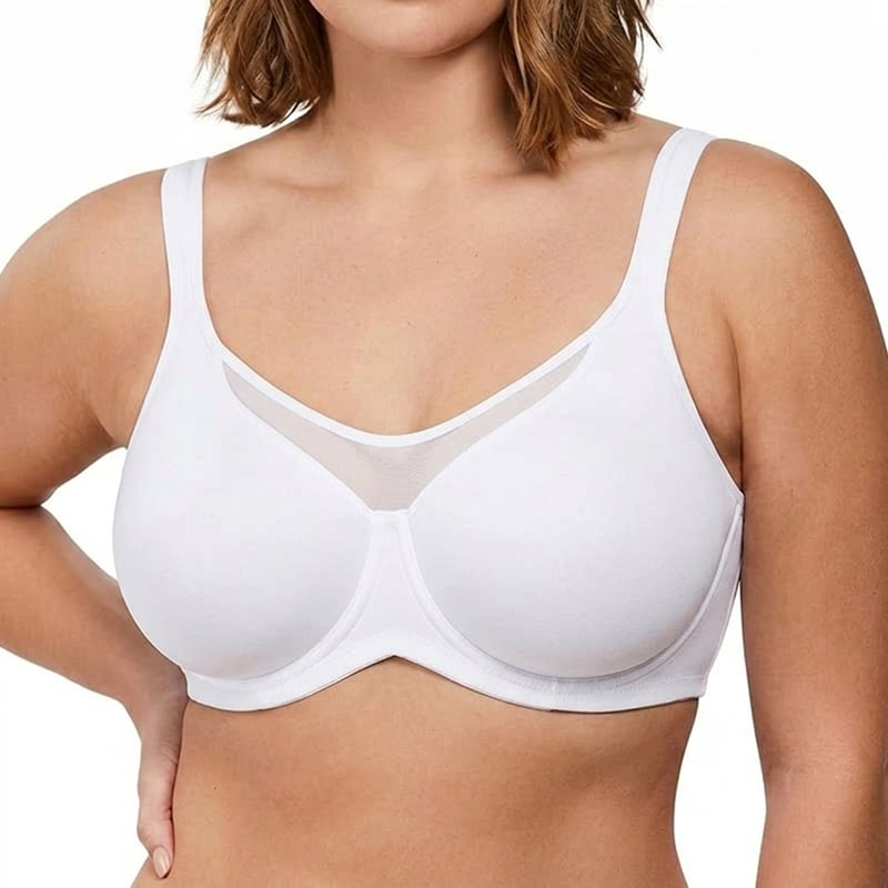🔥Limited-time 50% off⏰Women's Elegant Sheer Full Coverage Minimizer Bra💗