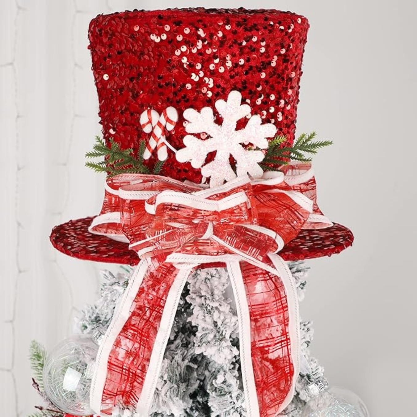 Handcrafted Christmas Tree Topper Hat | Christmas tree decorations | Christmas gifts