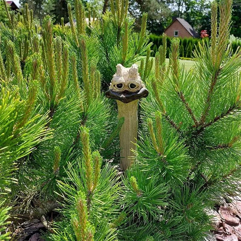 Funny Garden Hidden Chicken Statue Decoration