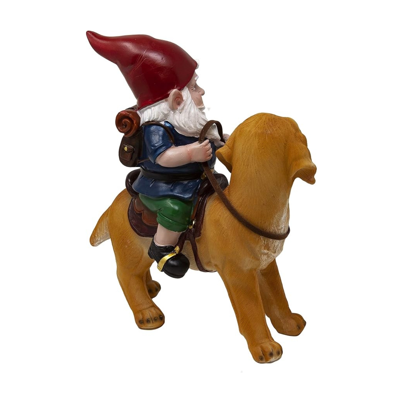 Funny Gnomes and Cute Canine Animal Statues | Patio Yard Decoration | Hand Drawn Art