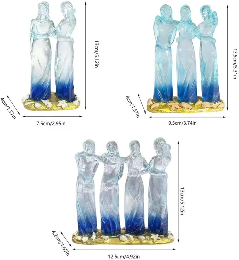 ❤Sisters by My Side, Celebrates Friendships Three Sisters Sculpture