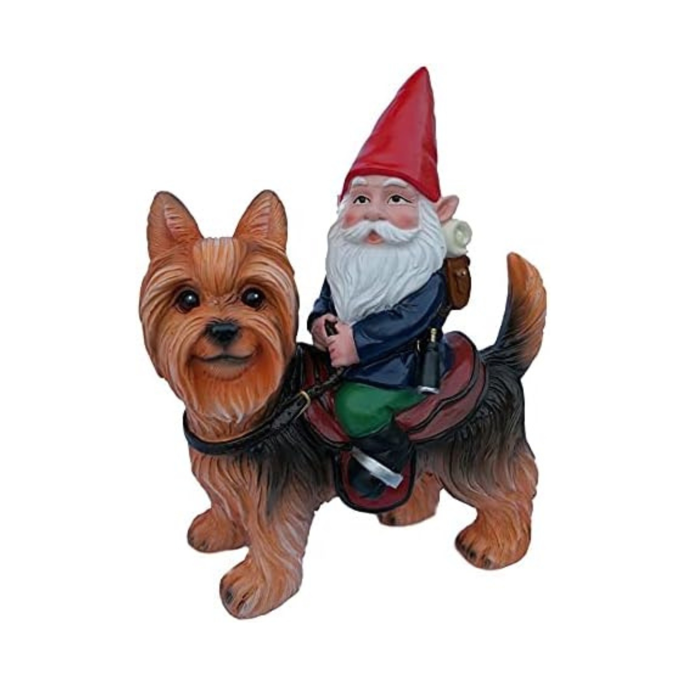 Funny Gnomes and Cute Canine Animal Statues | Patio Yard Decoration | Hand Drawn Art