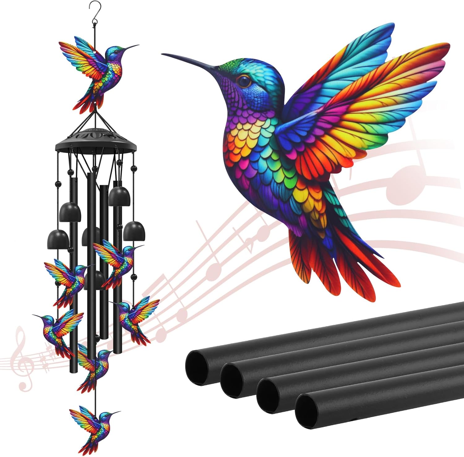 Butterfly wind chimes suitable for outdoor use
