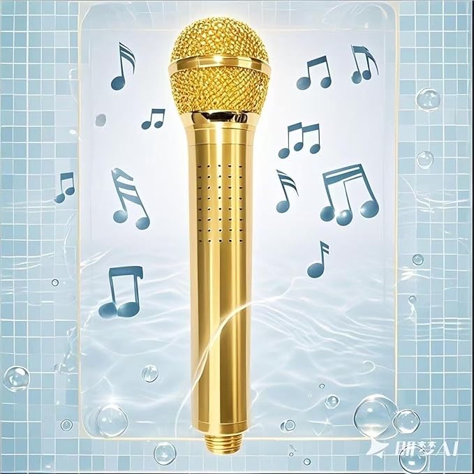 🚿Singing Showerhead Microphone🎤Aluminum Alloy🛀Bathroom Showerhead