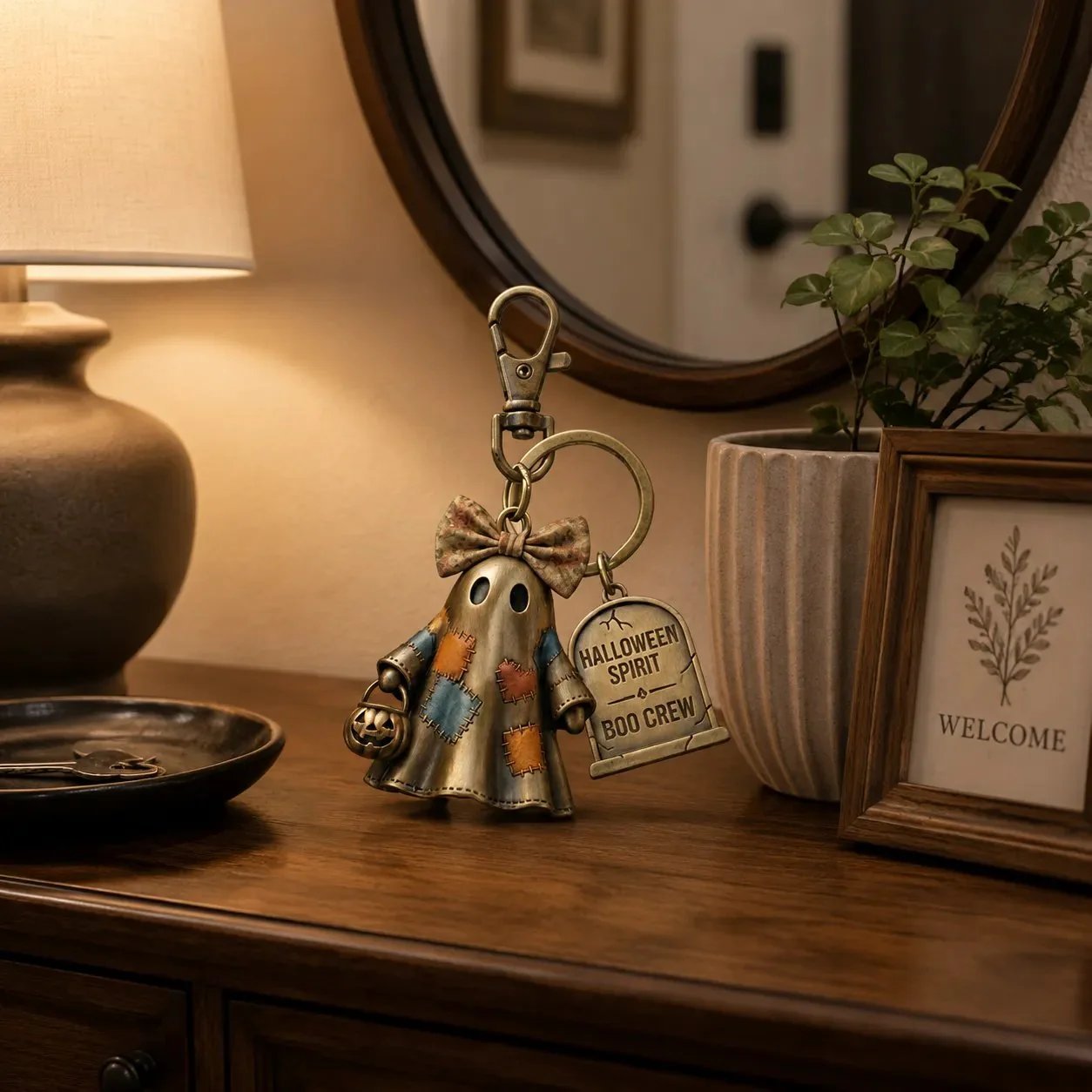 🔥Last Day 49% OFF🔥Halloween Spirit Boo Crew Ghost Keychain