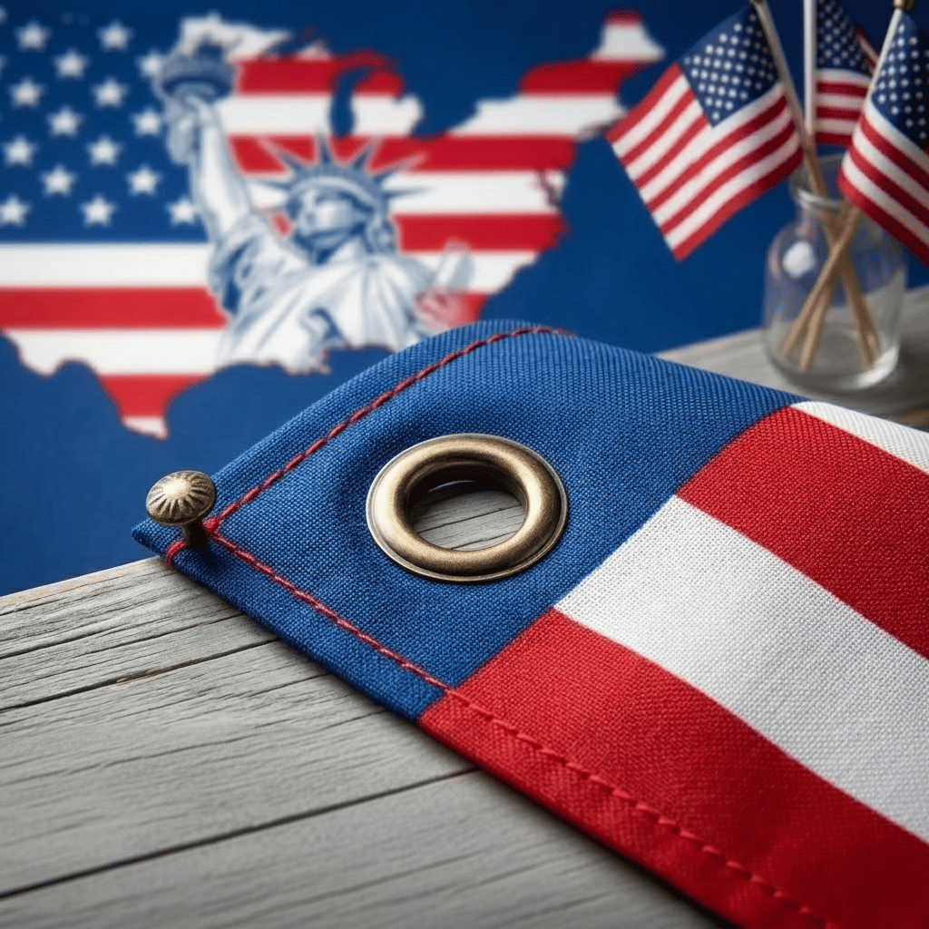 🗽USA 250th Anniversary Flag Half Round Banner🦅