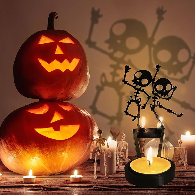 👻Funny Shadow Stand-Halloween Metal Candle Holder🕯️