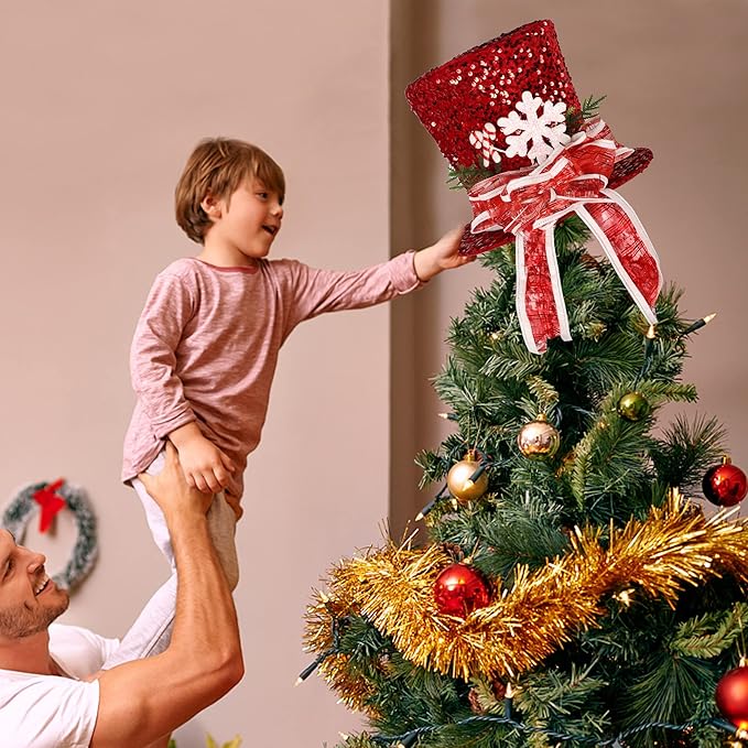 Handcrafted Christmas Tree Topper Hat | Christmas tree decorations | Christmas gifts