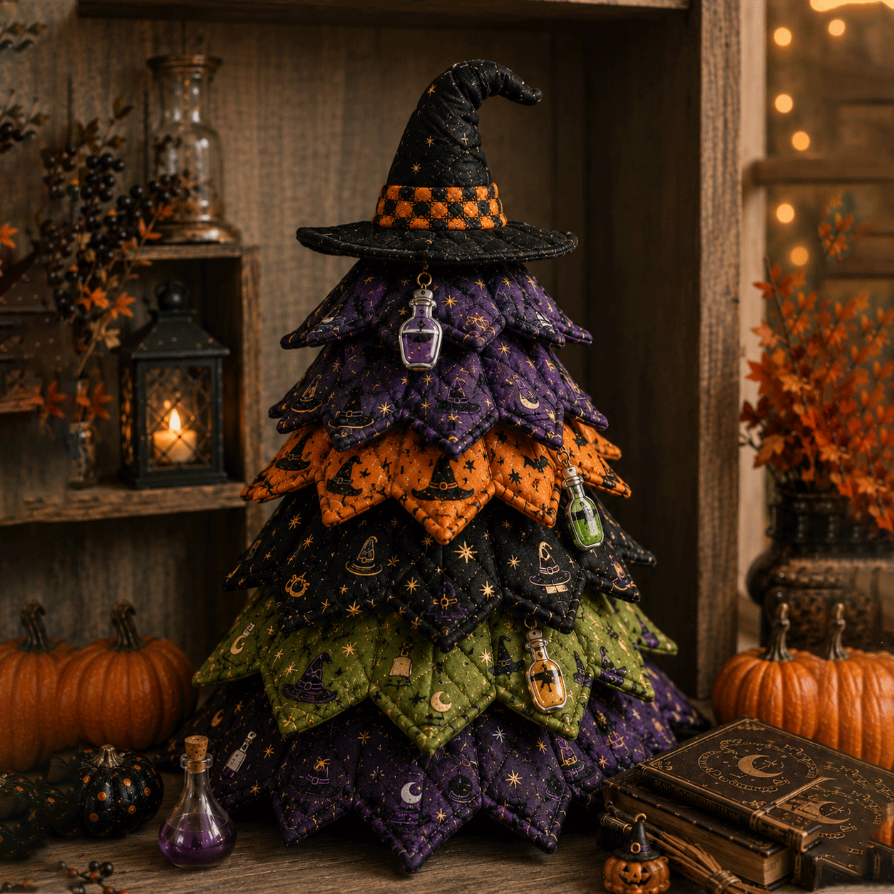 🔥Last Day 49% OFF - 🎃 DIY Halloween Quilted Fabric Tree Kit(📦Buy 3 Free Shipping)