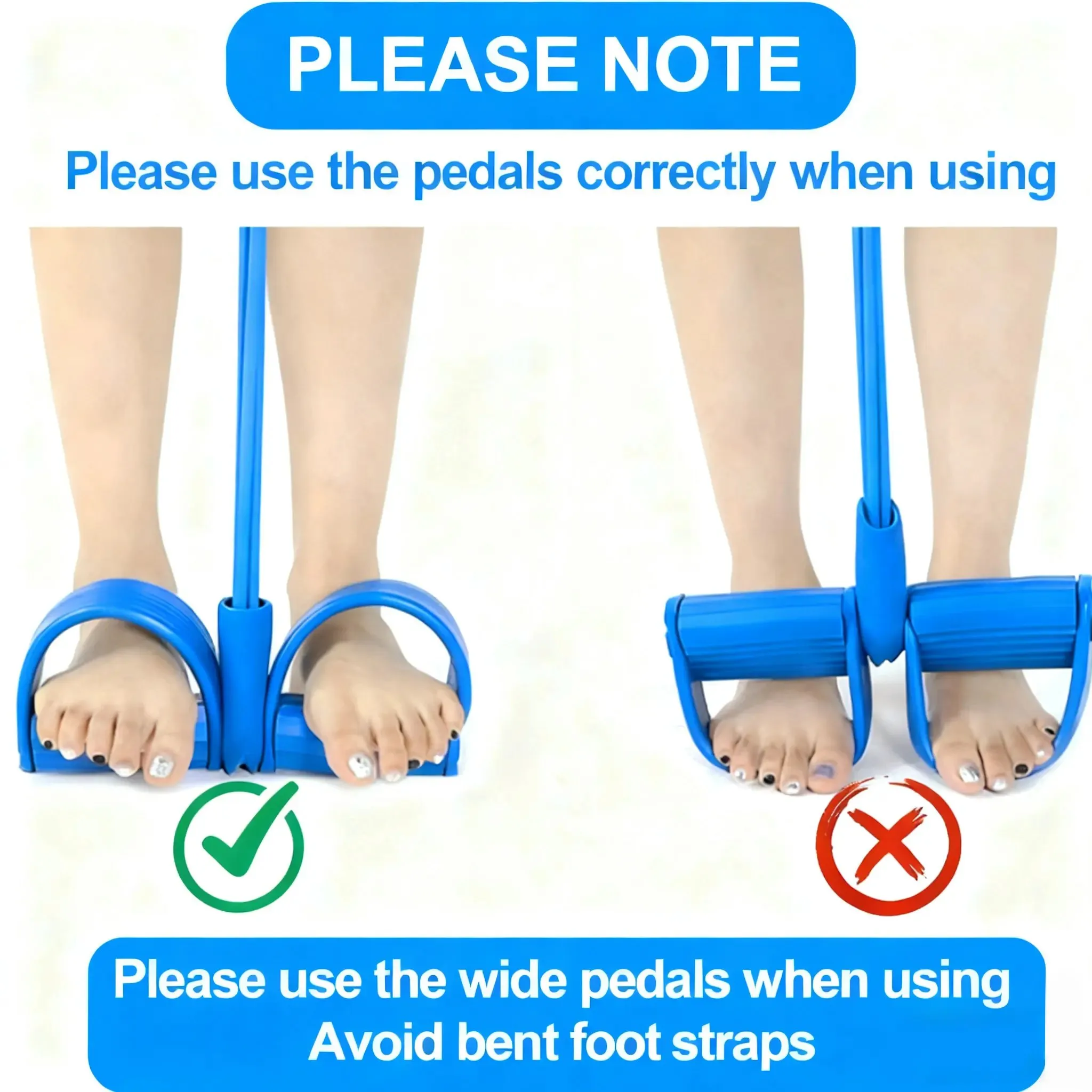 Multi-functional Pedal Resistance Band Trainer – Portable Foot Pedal Fitness