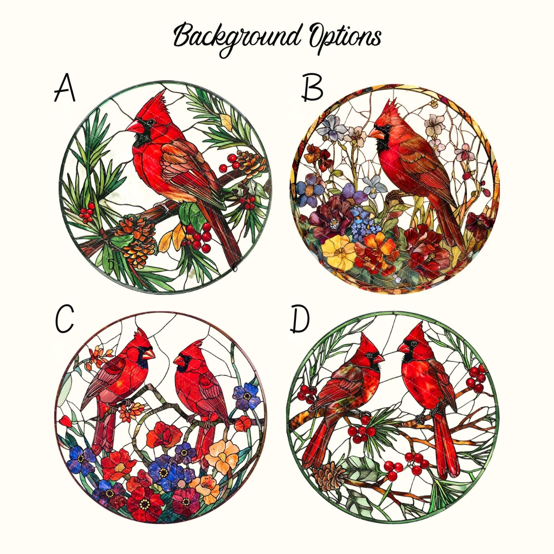 Handmade Cardinal Suncatcher | Home Decor | Holiday Gift