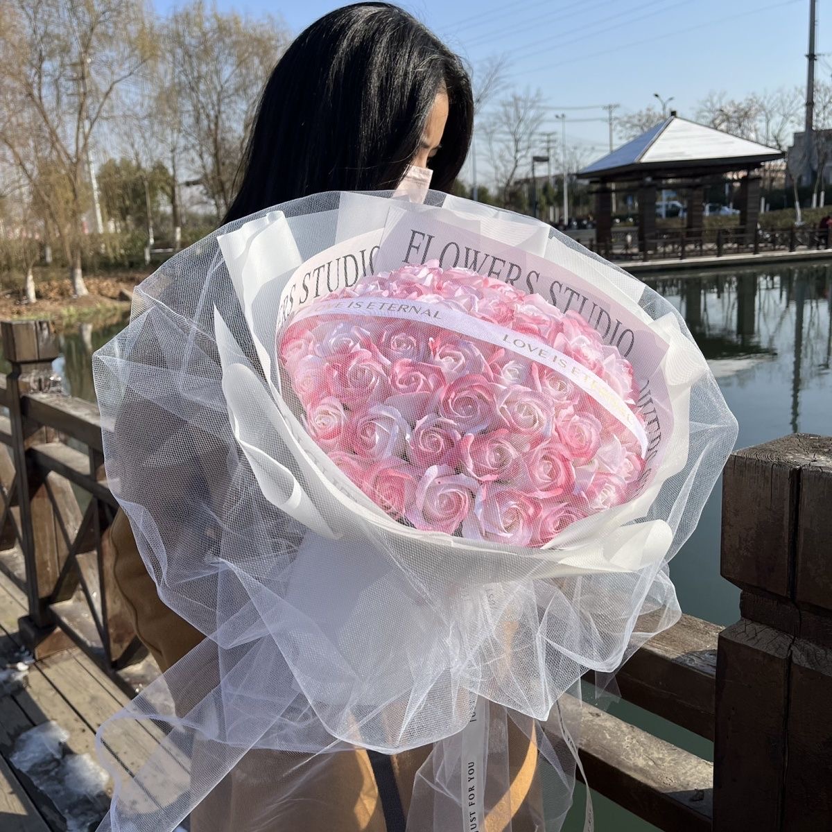 💗LIMITED TIME SALE 50% OFF⚡50K+ SOLD💕Preserved Flowers Bouquet 33 Roses for Mom Grandma Wife, Anniversary Birthday Gifts for Lady🌹🎁