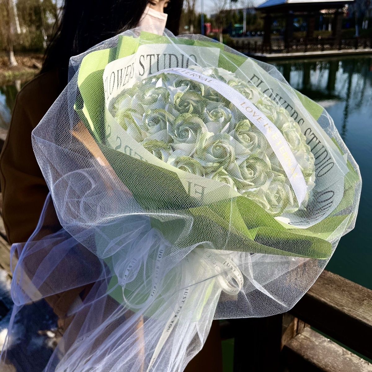 💗LIMITED TIME SALE 50% OFF⚡50K+ SOLD💕Preserved Flowers Bouquet 33 Roses for Mom Grandma Wife, Anniversary Birthday Gifts for Lady🌹🎁