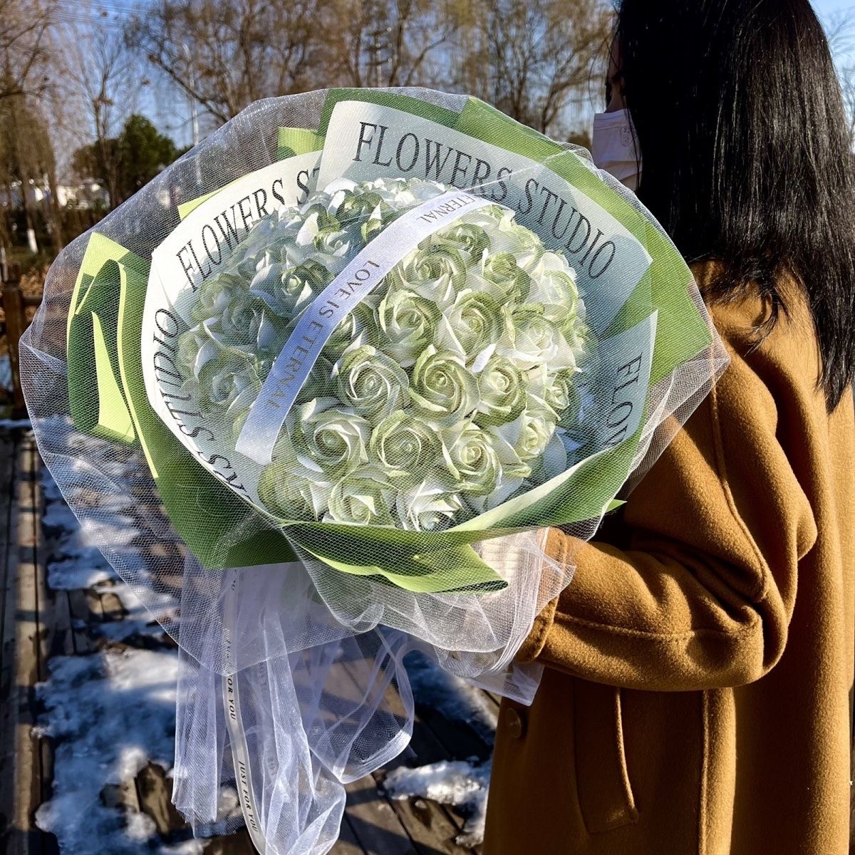 💗LIMITED TIME SALE 50% OFF⚡50K+ SOLD💕Preserved Flowers Bouquet 33 Roses for Mom Grandma Wife, Anniversary Birthday Gifts for Lady🌹🎁