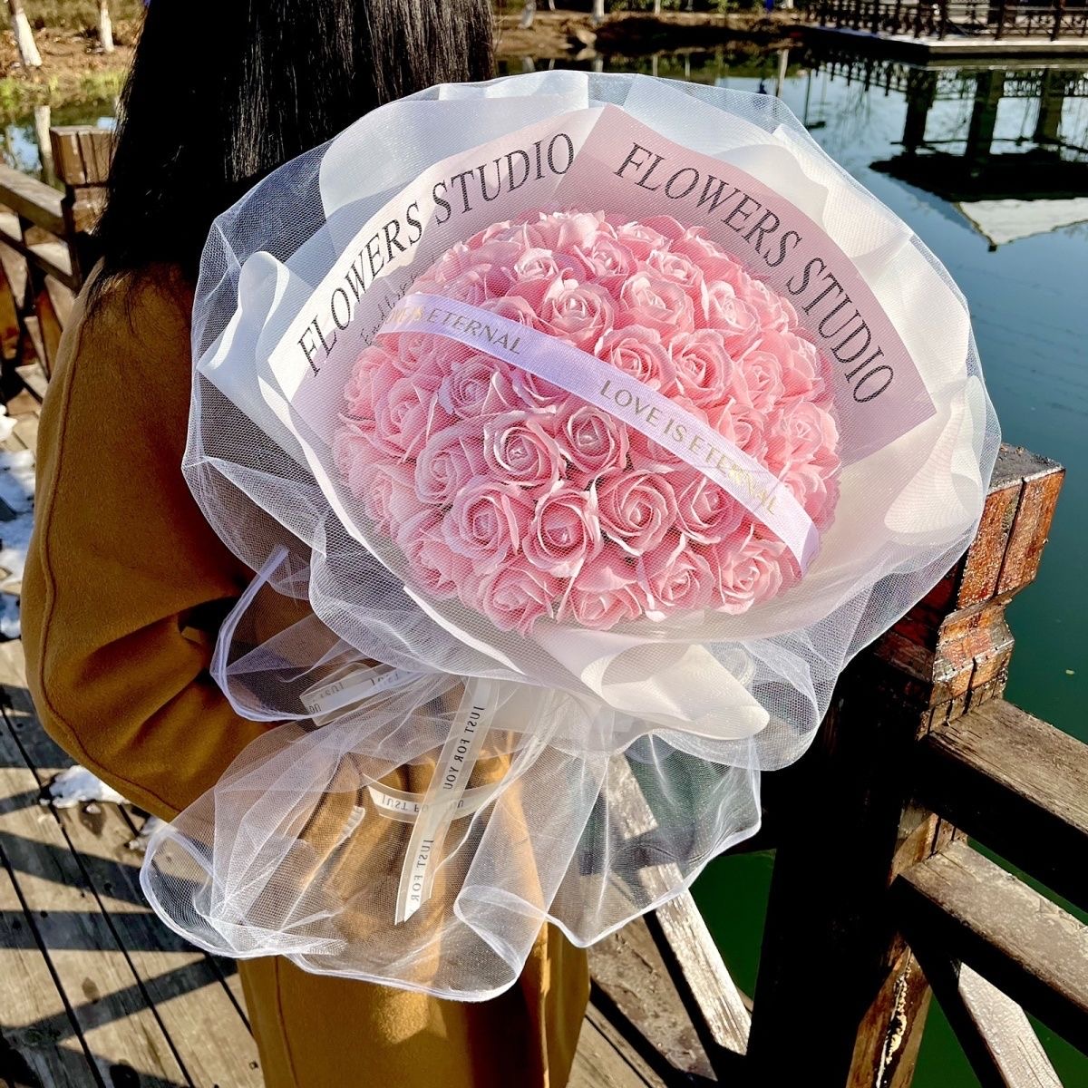 💗LIMITED TIME SALE 50% OFF⚡50K+ SOLD💕Preserved Flowers Bouquet 33 Roses for Mom Grandma Wife, Anniversary Birthday Gifts for Lady🌹🎁