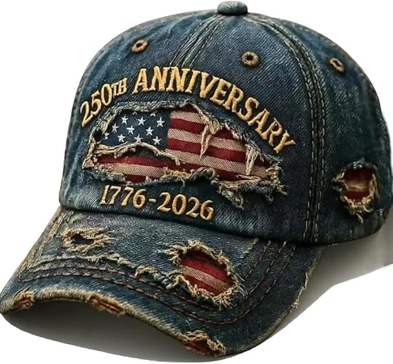 US 250th Anniversary Printed Casual Hat
