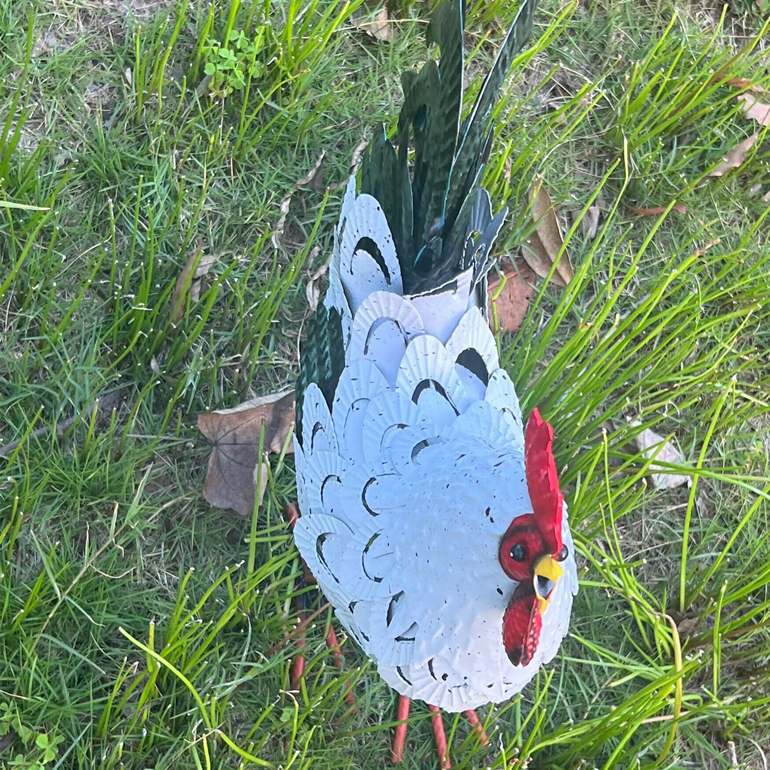 Handcrafted 3D Rooster Metal Statue | Metal Art | Holiday Gifts
