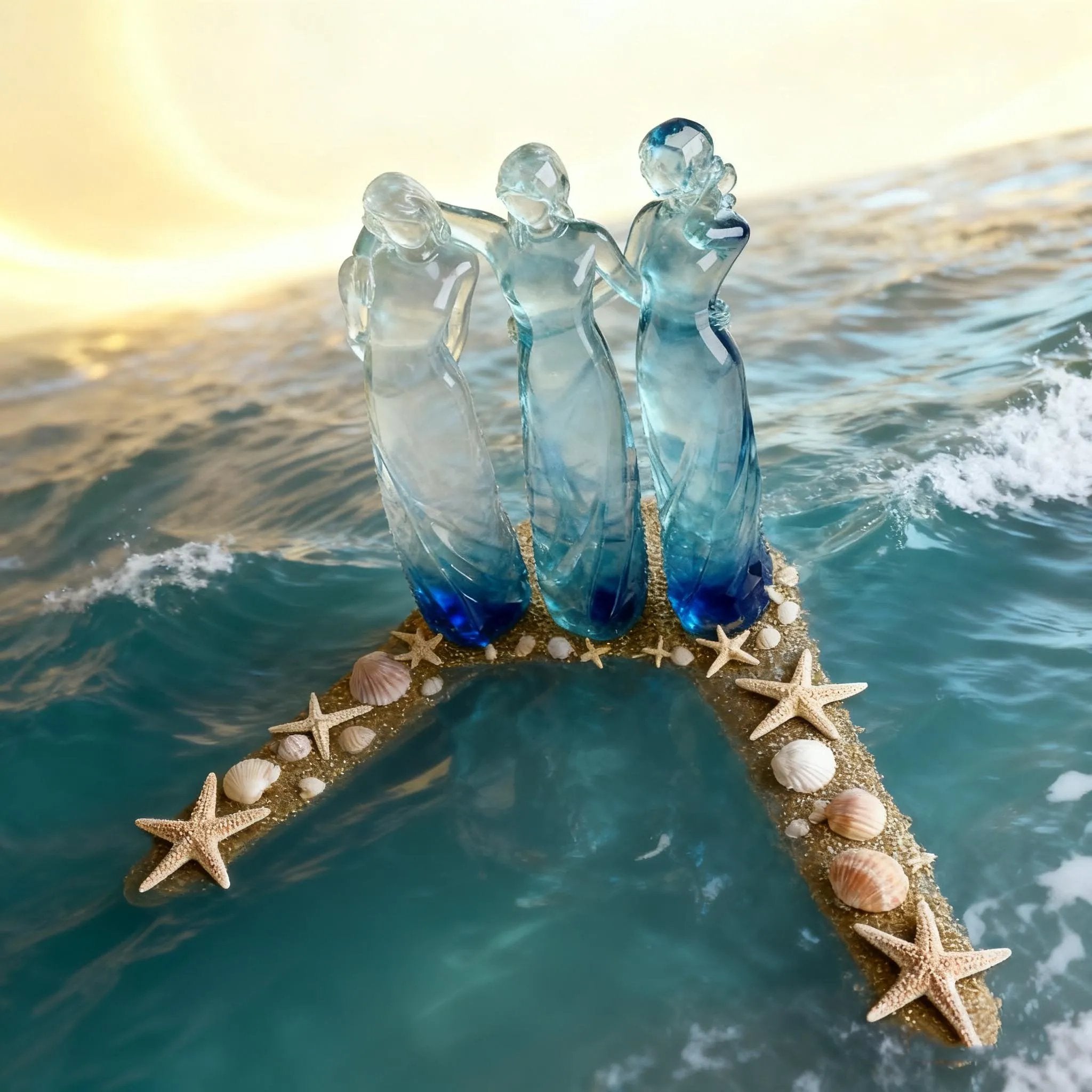❤Sisters by My Side, Celebrates Friendships Three Sisters Sculpture