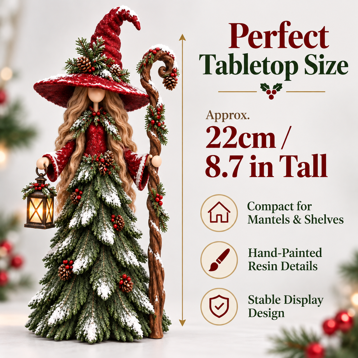 💥LAST DAY 50% OFF -Whimsical Christmas Witch Resin Figurine Collection(📦Buy 2 Free Shipping)