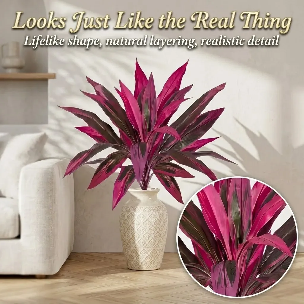 🔥Last Day 60% OFF - Artificial Boston Fern & Dragon's Blood Tree Plants
