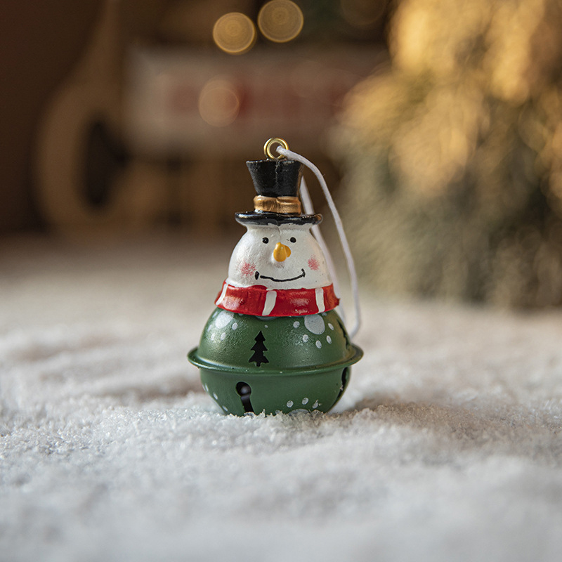 Iron Bell Painted Pendant Christmas Tree Decorations