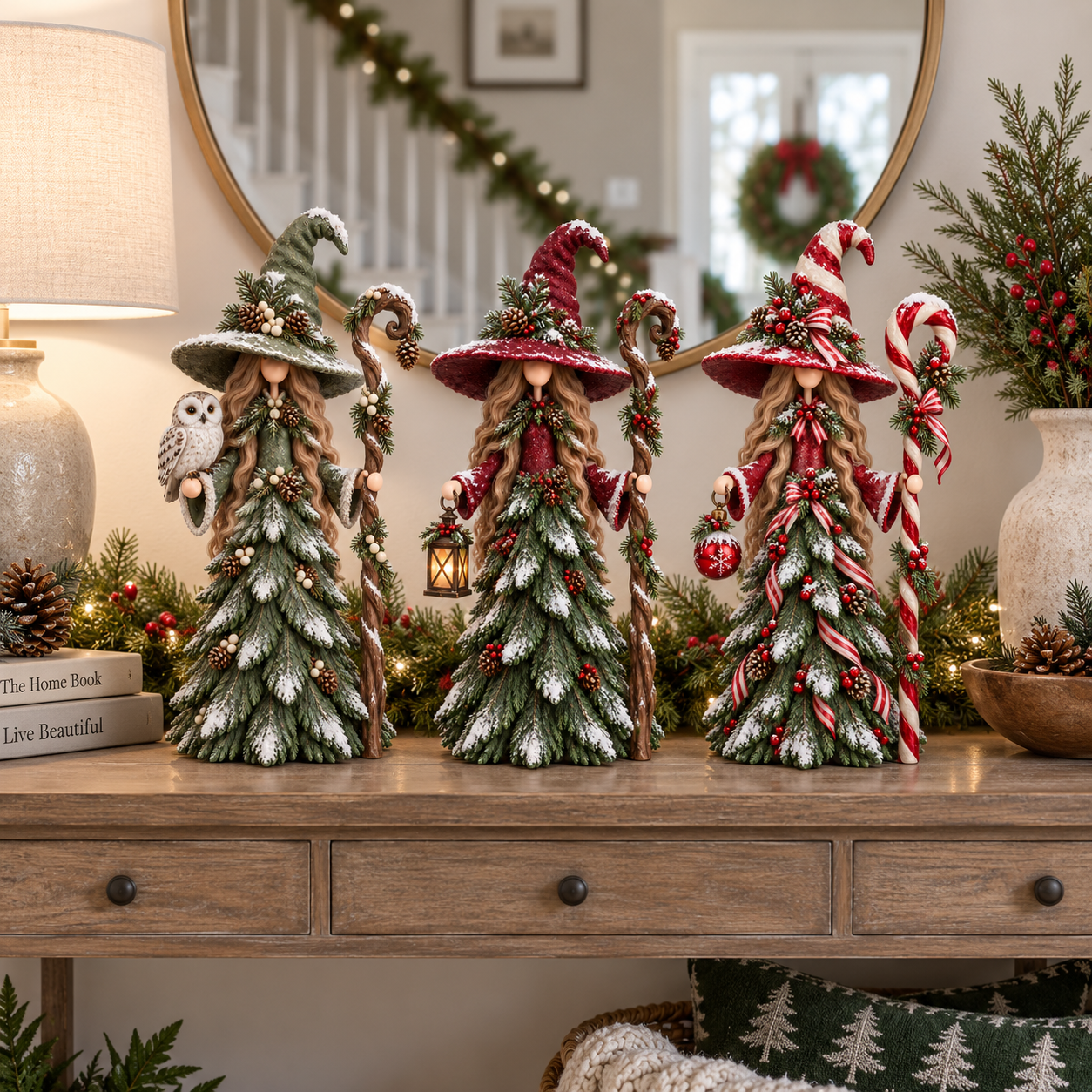 💥LAST DAY 50% OFF -Whimsical Christmas Witch Resin Figurine Collection(📦Buy 2 Free Shipping)