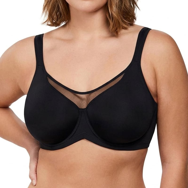 🔥Limited-time 50% off⏰Women's Elegant Sheer Full Coverage Minimizer Bra💗