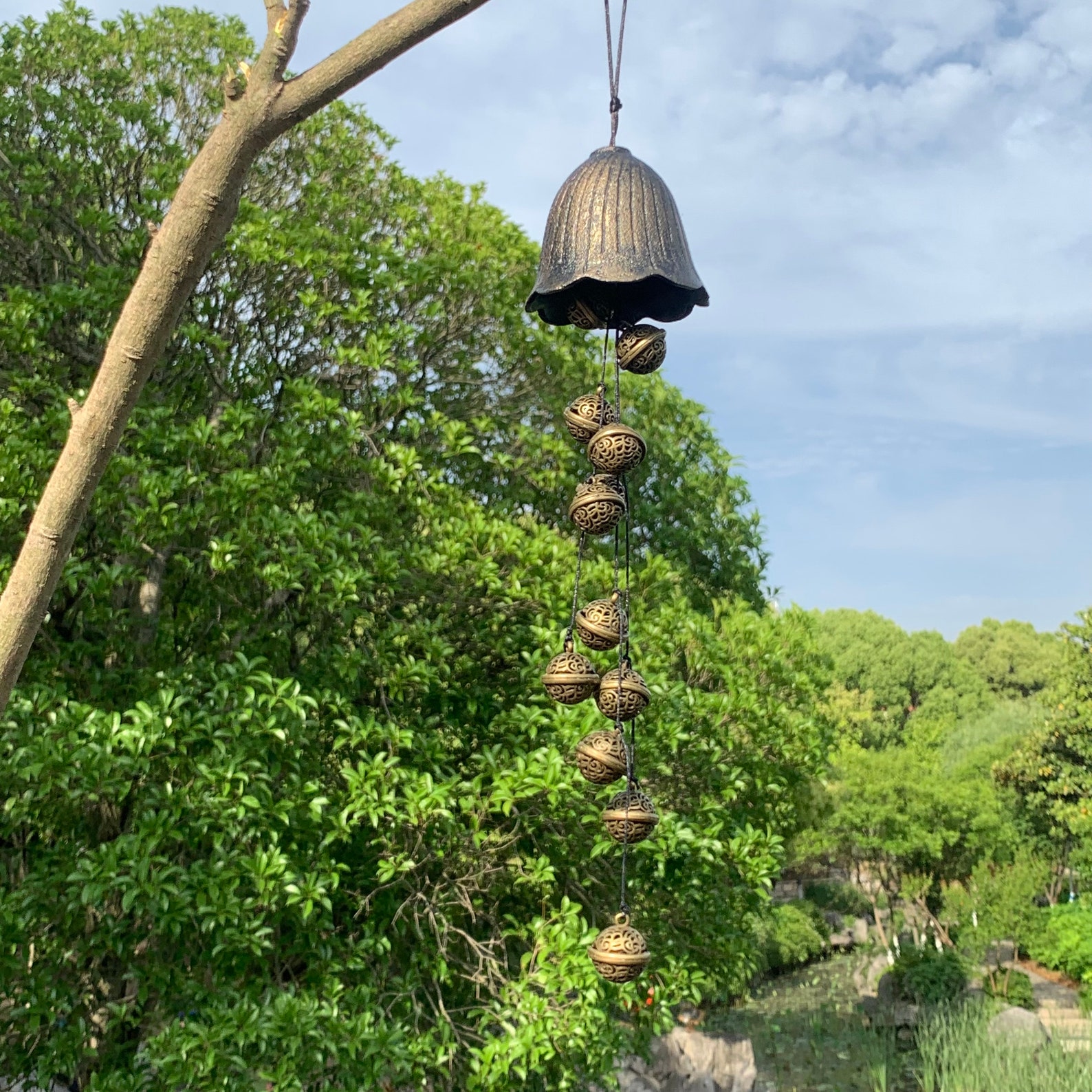 Handmade Witch Bells Wind Chime | For door handle decoration, garden decoration